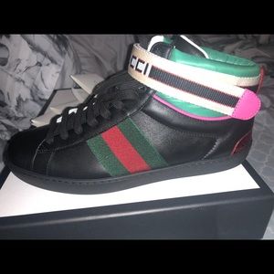 Gucci stripe ace high top sneaker